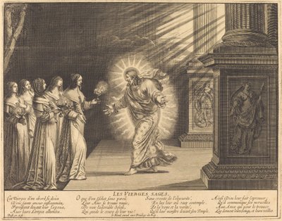 Die klugen Jungfrauen mit ihren Lampen von Abraham Bosse