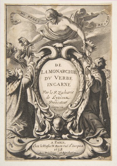 Titelseite: De la Monarchie du Verbe incarné, 1638 von Abraham Bosse