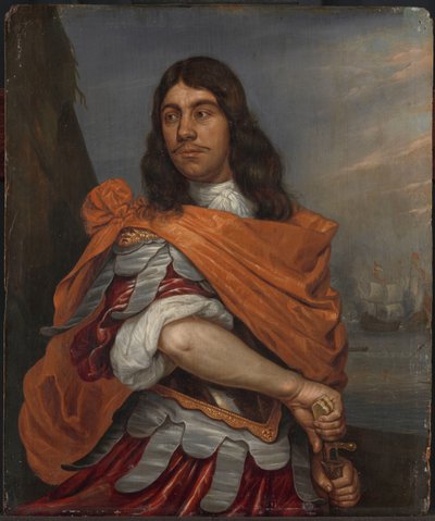 Porträt von Vizeadmiral Cornelis Tromp in römischer Kostümierung von Abraham Evertsz. van Westerveld
