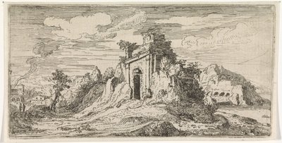 Landschaft mit den Ruinen eines Tores von Abraham Genoels