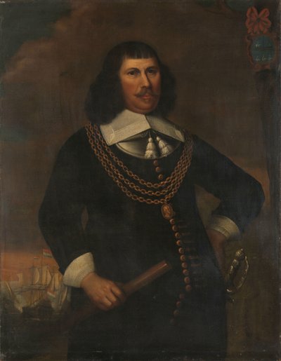 Pieter Florisz (ca. 1605-58), Vizeadmiral des Nordbezirks von Abraham Liedts (copy after)