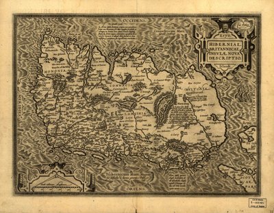 Hiberniae, Britannicae Insvlae nova descripto. LOC 99466749 von Abraham Ortelius