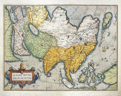 Karte von Asien von Abraham Ortelius