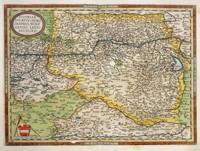 Karte von Österreich, aus Theatrum Orbis Terrarum von Abraham Ortelius von Abraham Ortelius