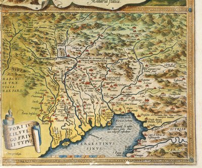 Karte der Region Friaul-Julisch Venetien aus Theatrum Orbis Terrarum von Abraham Ortelius von Abraham Ortelius