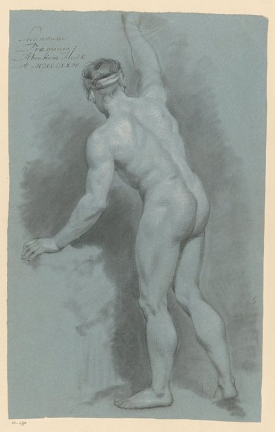 Stehender männlicher Akt, von hinten gesehen (2. Preis 1774) von Abraham Pietersz. Hulk