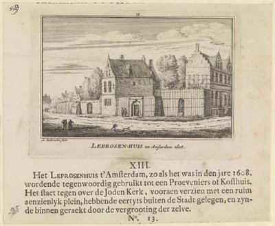 Leprosen-Haus in Amsterdam 1608 von Abraham Rademaker
