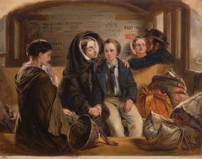 Zweite Klasse - Der Abschied. So trennen wir uns reich an Trauer, arm im Abschied, 1855 von Abraham Solomon