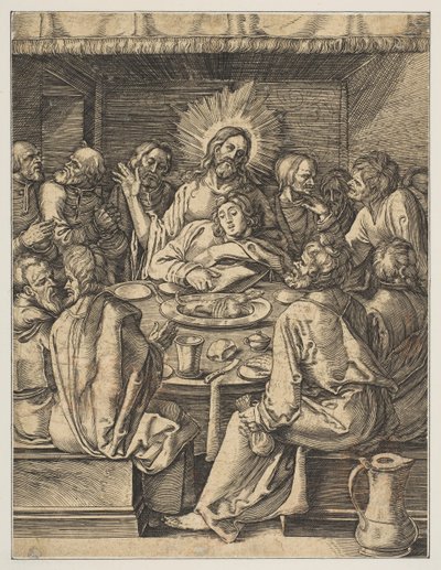 Das letzte Abendmahl, aus Die kleine Passion, Kopie, n.d. von Abraham Waesberge