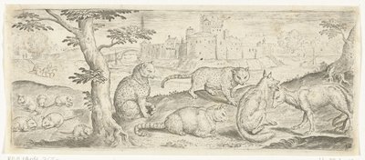 Ratten, Katzen und Füchse (Tiere) von Abraham de Bruyn (possibly)