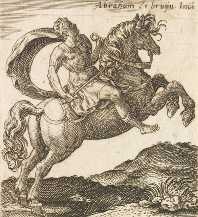 Titus Vespasianus aus Zwölf Cäsaren zu Pferd, ca. 1565-1587 von Abraham de Bruyn