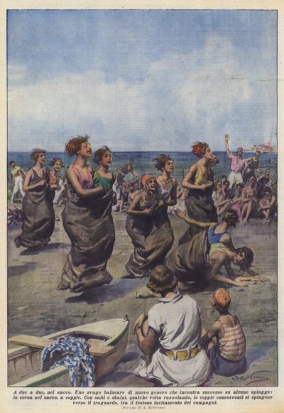 Zu zweit, im Sack von Achille Beltrame