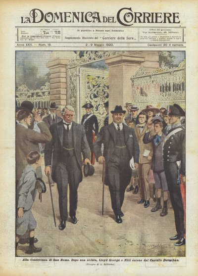 Bei der Konferenz von San Remo von Achille Beltrame