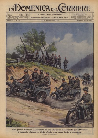 Bei den großen Manövern von Achille Beltrame
