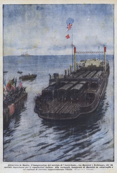 Über den Ärmelkanal von Achille Beltrame