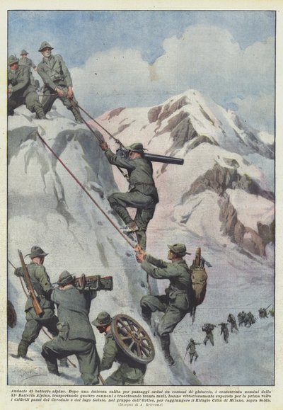 Kühnheiten der Alpenbatterien von Achille Beltrame