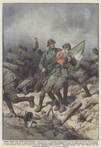 Wie Ein Fahnenträger Starb von Achille Beltrame
