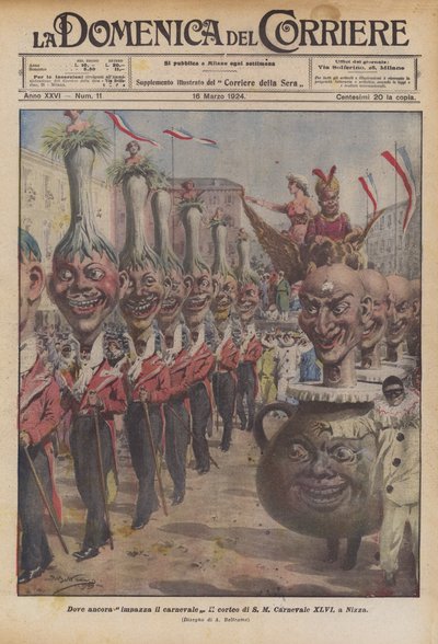 Wo der Karneval noch tobt von Achille Beltrame