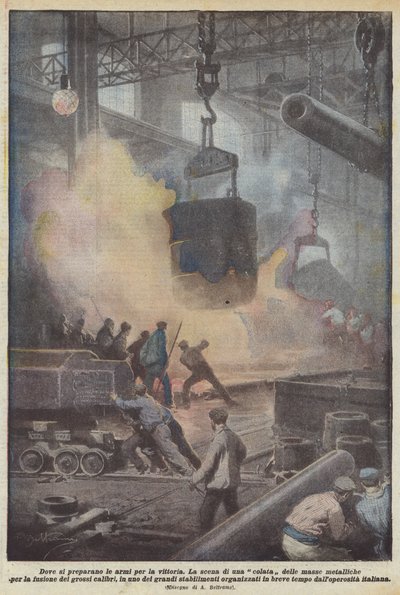 Wo die Waffen für den Sieg vorbereitet werden von Achille Beltrame