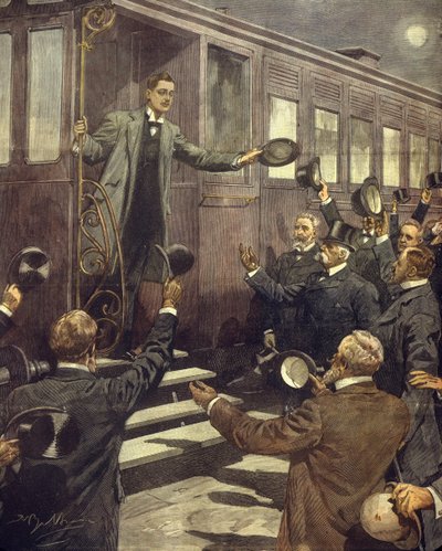 Abreise des Herzogs von den Abruzzen zum Nordpol, Abschied vom König, 28. Mai von Achille Beltrame