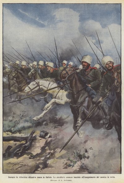 Während der siegreichen russischen Offensive in Galizien von Achille Beltrame