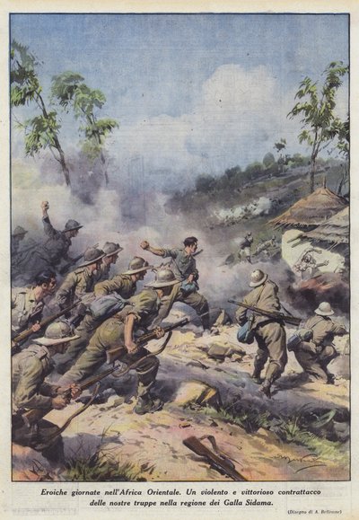Heroische Tage in Ostafrika von Achille Beltrame