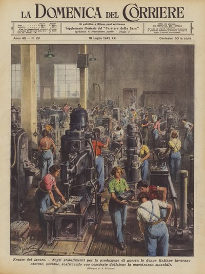 Arbeitsfront von Achille Beltrame