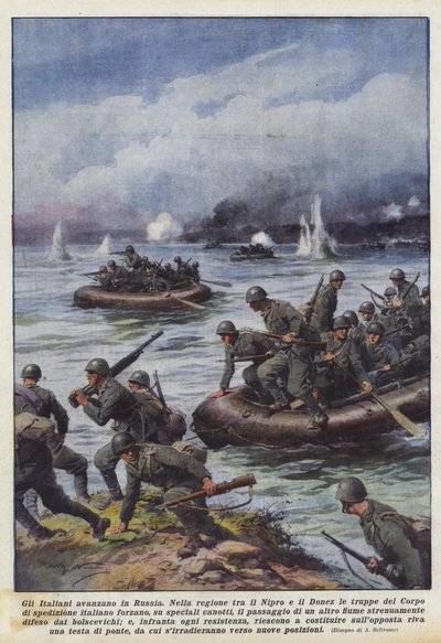 Die Italiener rücken in Russland vor von Achille Beltrame