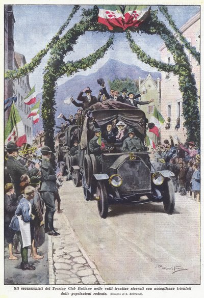 Die Wanderer des Italienischen Touring Clubs in den Trentiner Tälern wurden herzlich empfangen von Achille Beltrame