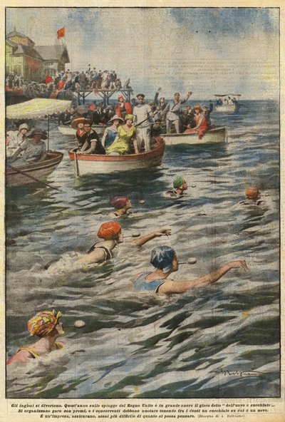 Die Engländer amüsieren sich von Achille Beltrame