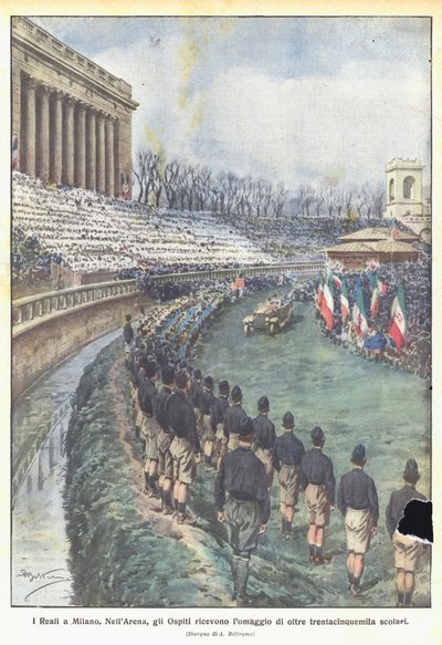 Die Könige in Mailand von Achille Beltrame