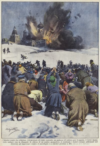 Die Sowjets gegen die Religion von Achille Beltrame