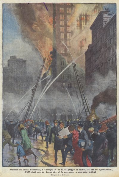 Die Dramen des Feuers von Achille Beltrame