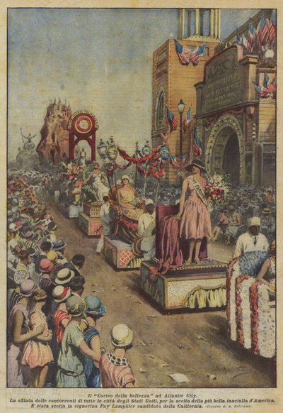 Der Schönheitsumzug in Atlantic City von Achille Beltrame