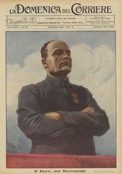 Der Duce, im Zehnjährigen von Achille Beltrame