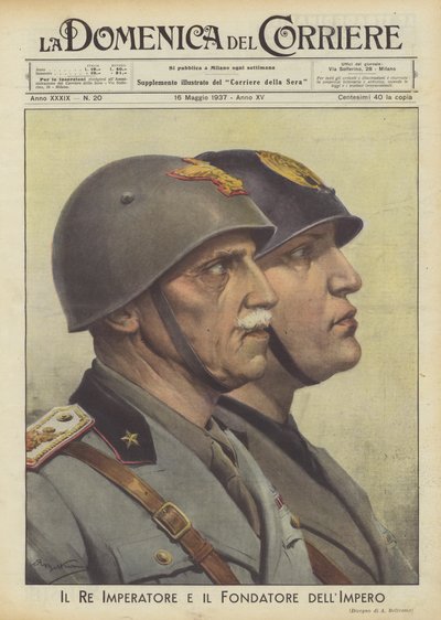 Der König Kaiser und der Gründer des Reiches von Achille Beltrame