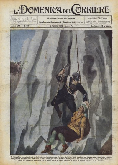 Die mutige Rettung eines Brigadiers von Achille Beltrame
