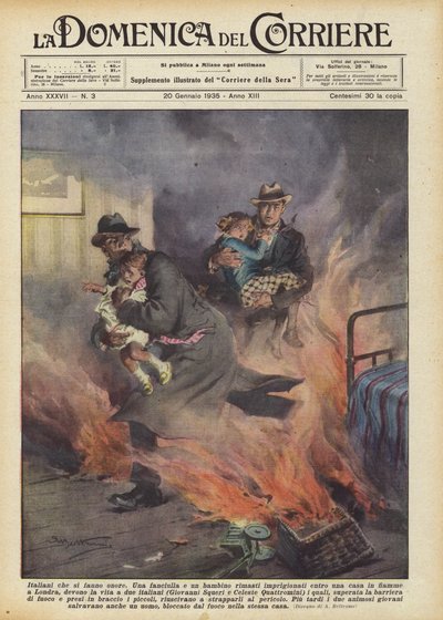 Italiener, die sich auszeichnen von Achille Beltrame