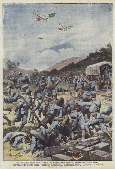 Die Schlacht an der Julischen Front von Achille Beltrame