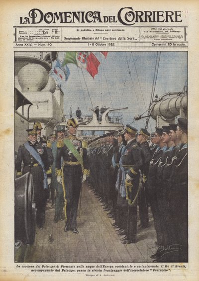 Die Kreuzfahrt des Prinzen von Piemont in den Gewässern Westeuropas und Nordeuropas von Achille Beltrame