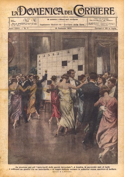 Die Leidenschaft für Kreuzworträtsel von Achille Beltrame