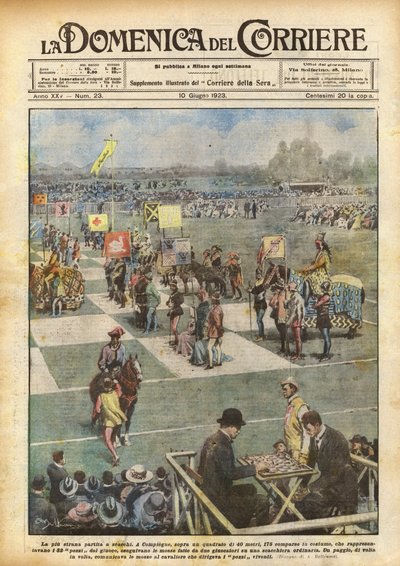 Das seltsamste Schachspiel von Achille Beltrame