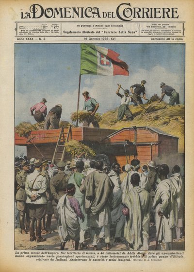 Die erste Ernte des Imperiums von Achille Beltrame
