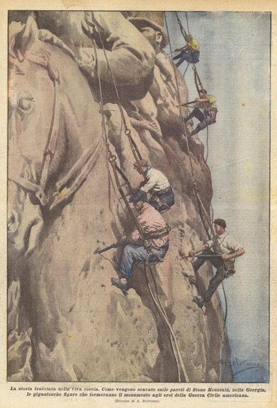 Die Geschichte in lebendigen Felsen gezeichnet von Achille Beltrame
