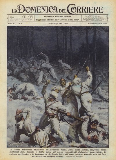 Der hartnäckige Widerstand der Finnen gegen die russische Invasion von Achille Beltrame