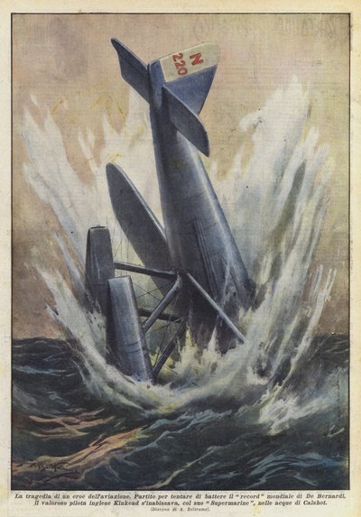 Die Tragödie eines Luftfahrthelden von Achille Beltrame
