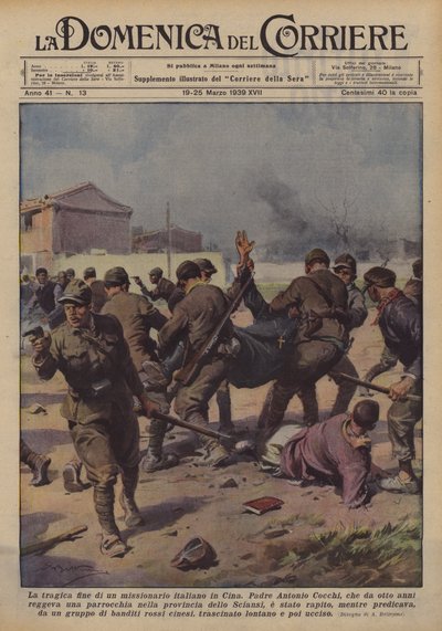 Das tragische Ende eines italienischen Missionars in China von Achille Beltrame