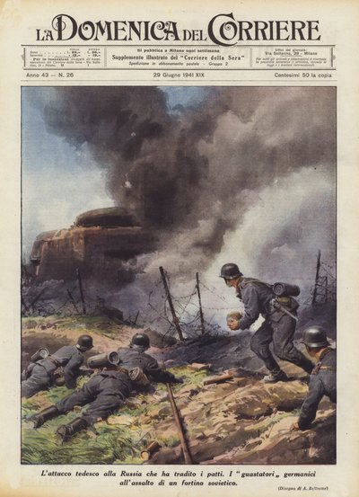 Der deutsche Angriff auf das verräterische Russland von Achille Beltrame