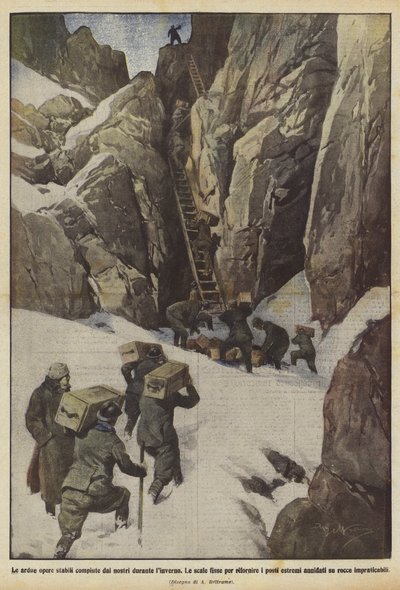 Die schwierigen Bauwerke, die unsere während des Winters vollbracht haben von Achille Beltrame
