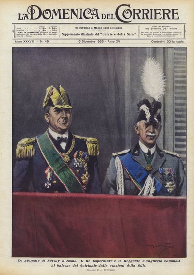Die Tage von Horthy in Rom von Achille Beltrame